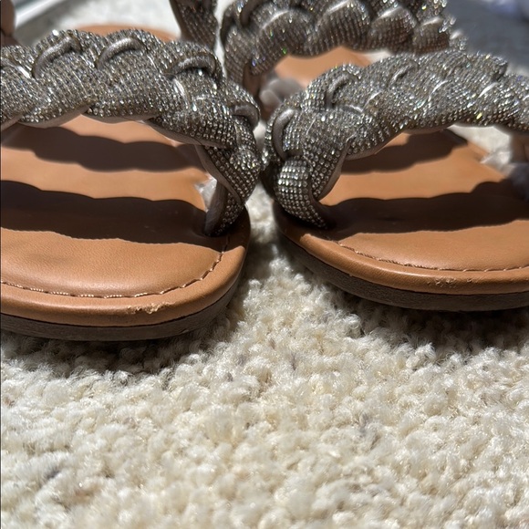 A New Day Silver Braided Sandals - Picture 4 of 4